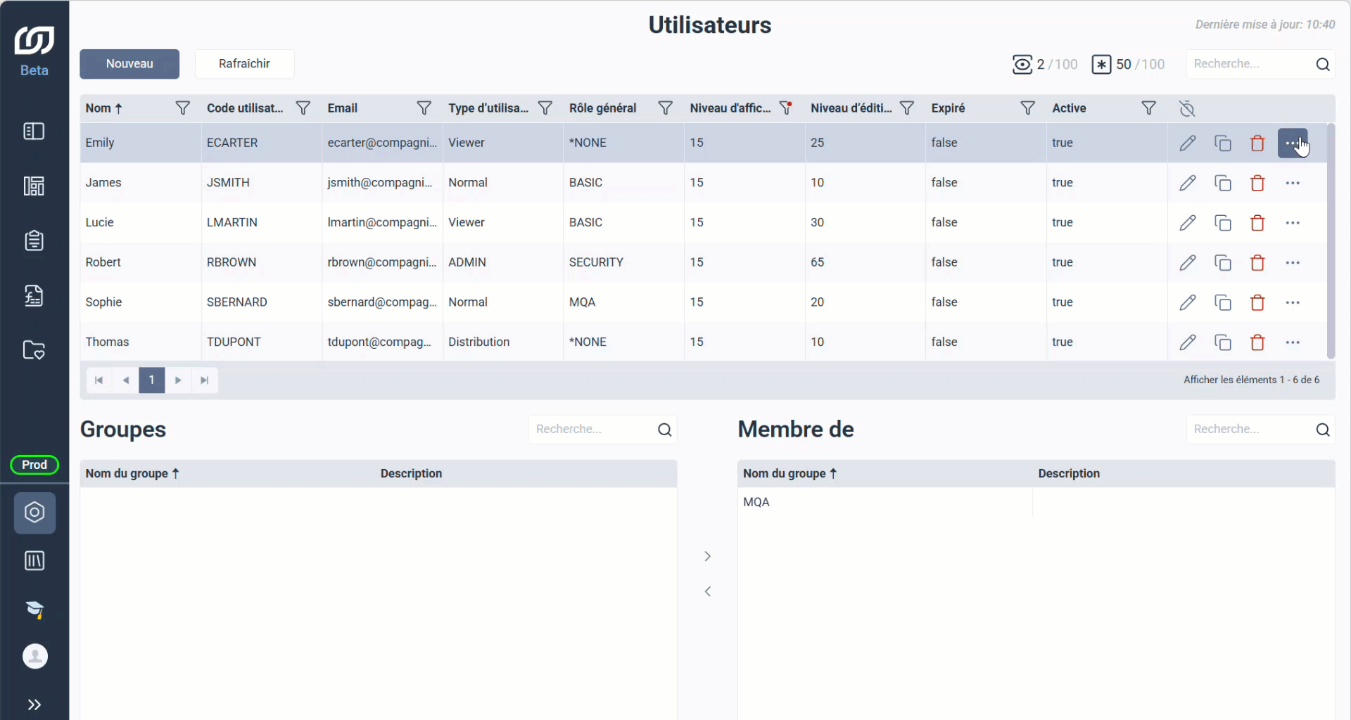 Se connecter en tant que