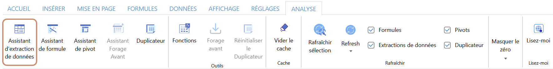 Assistant d'extraction de données