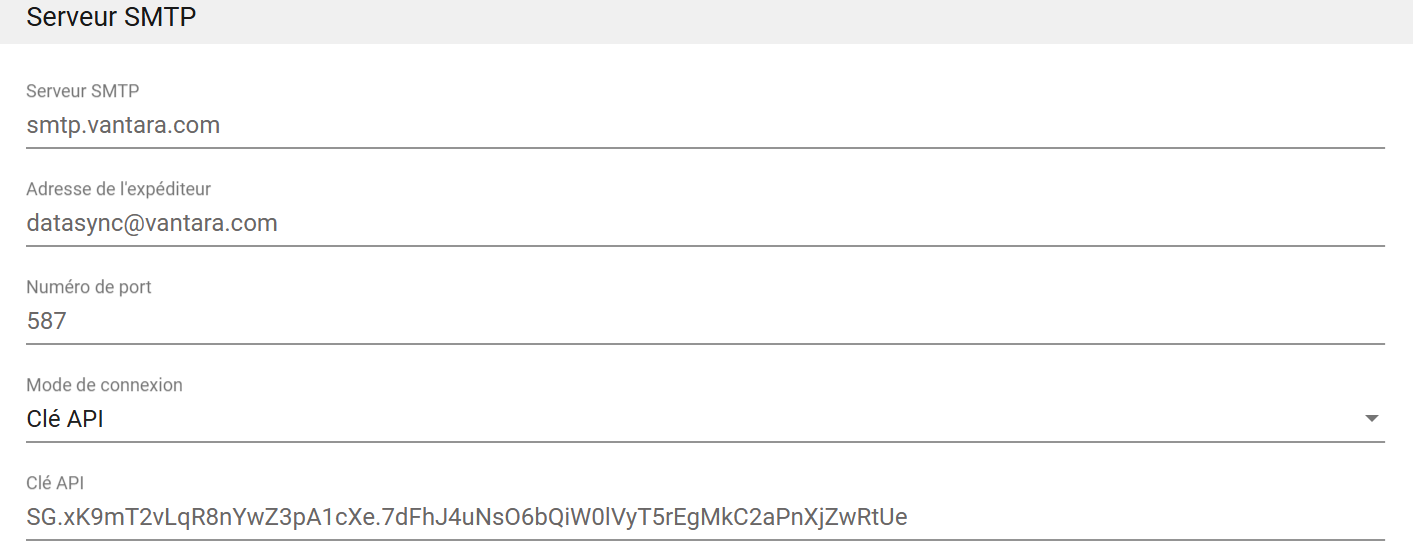 Clé API